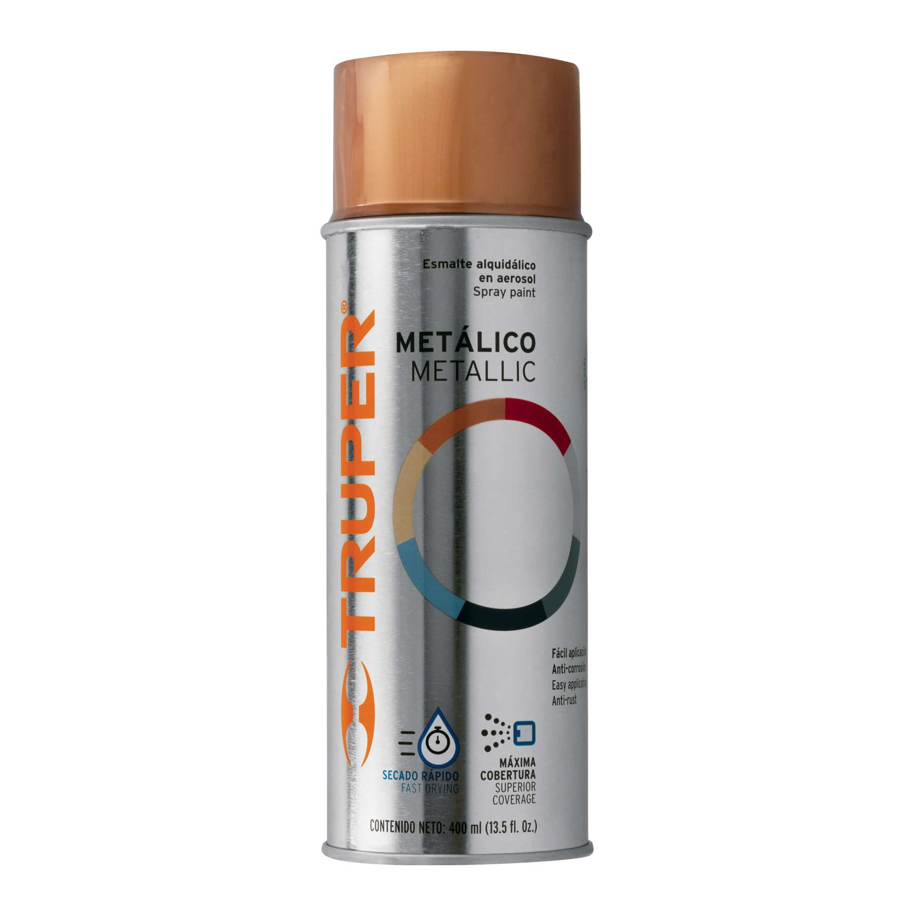 Pintura en aerosol cobre metálico, bote de 400 ml - 102846