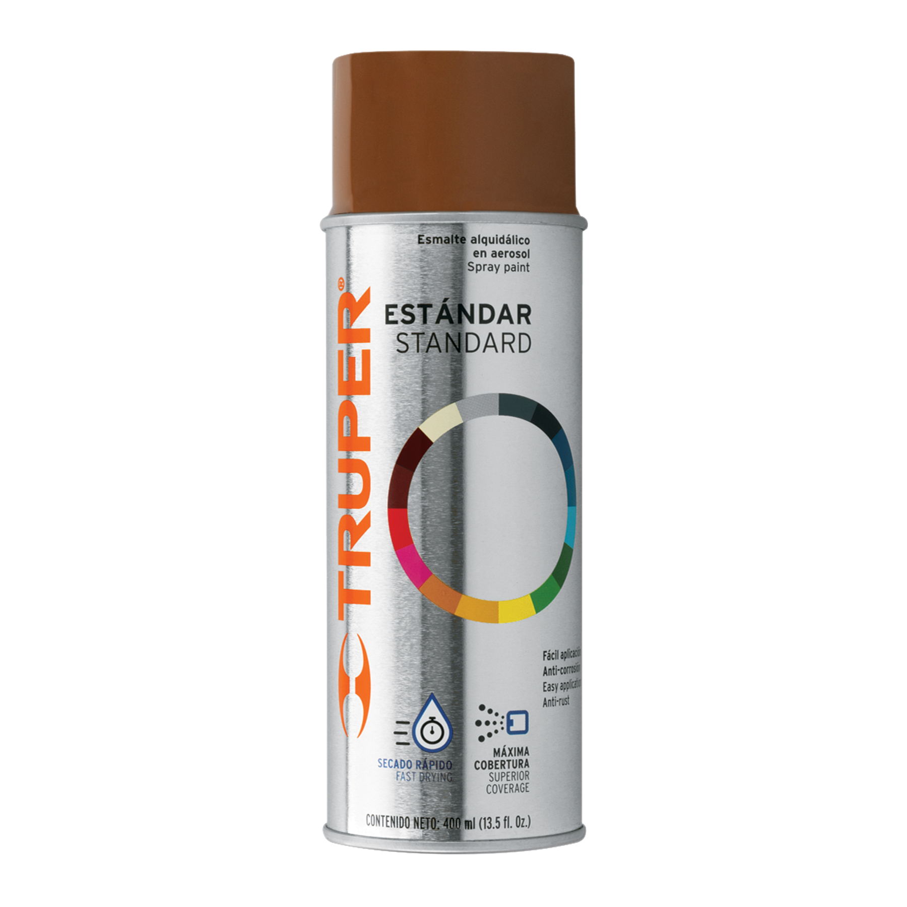 Pintura en aerosol color tabaco, bote tradicional de 400 ml - 102835