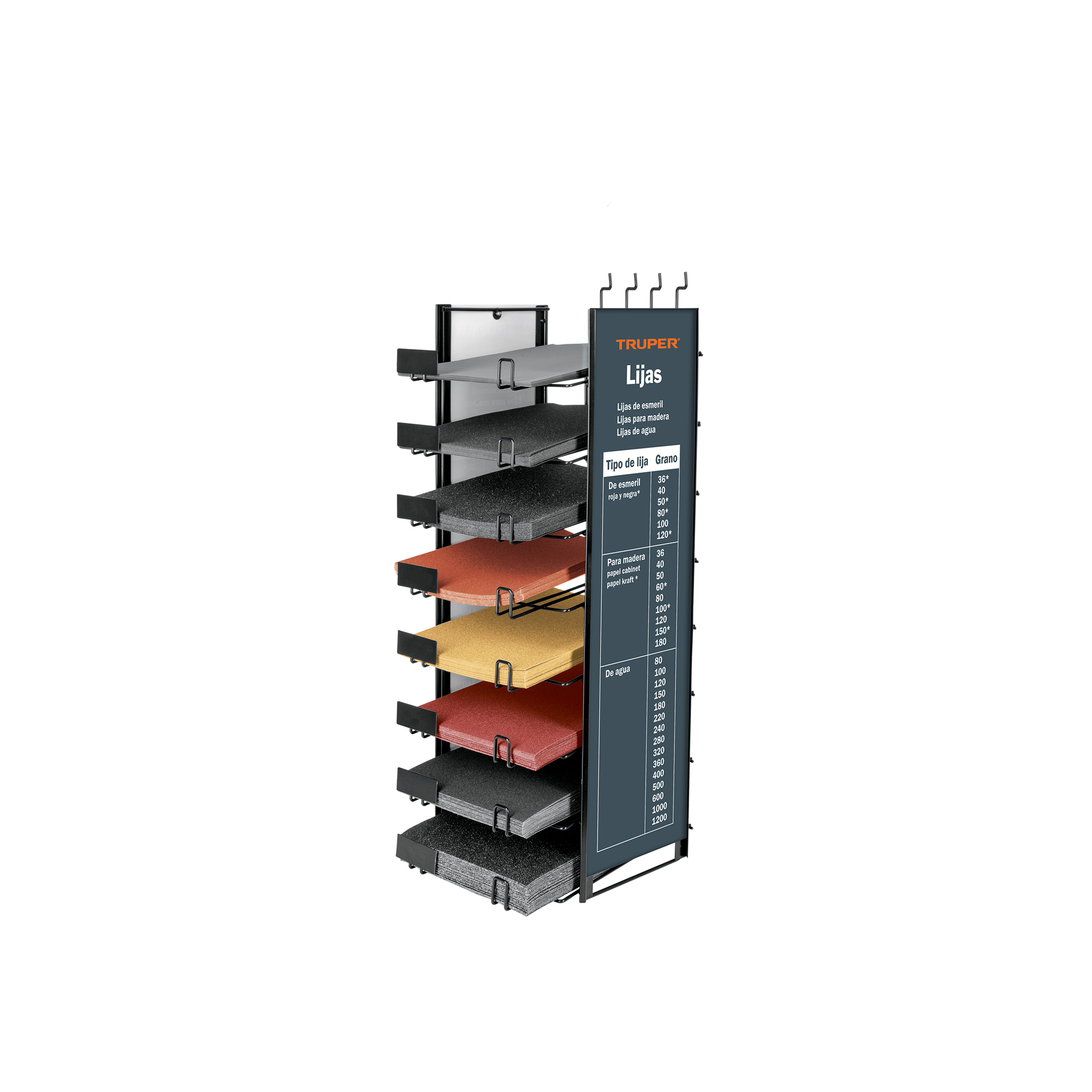 Rack para lijas, marca Truper - 50208