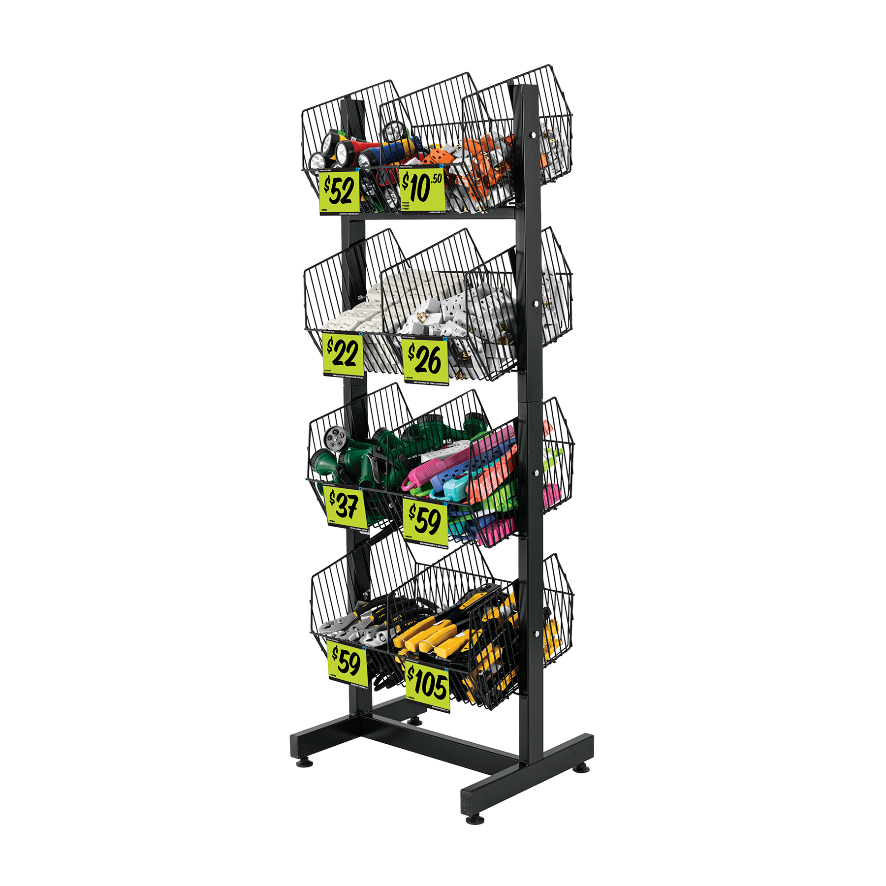 Rack botadero metálico de 4 niveles - 50030