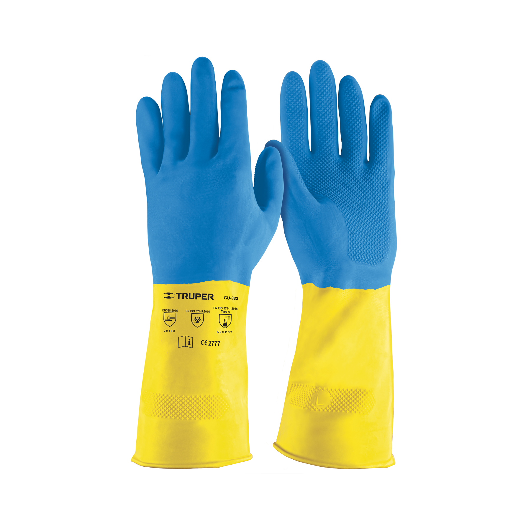 Guantes de látex reforzados para limpieza, grado G - 15269