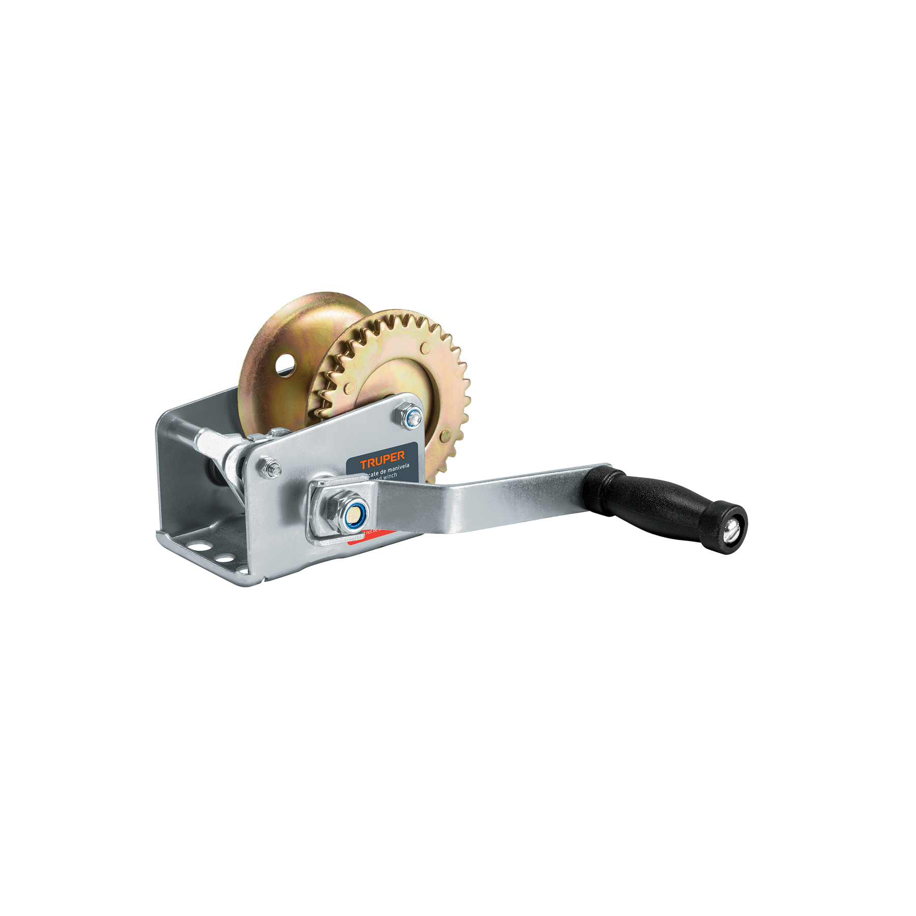 Malacate de manivela 270 kg sin cable, Truper - 14722