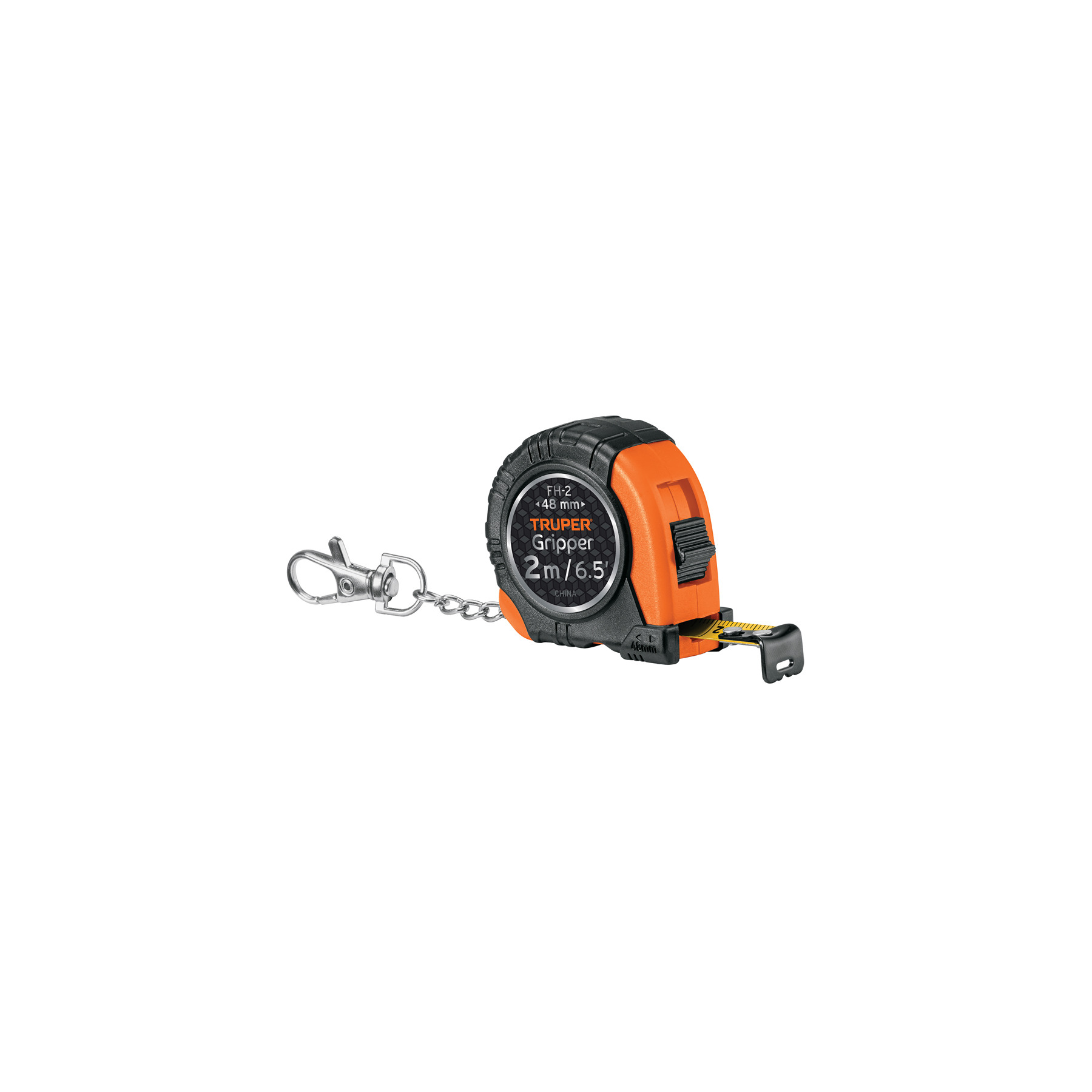 Flexómetro tipo llavero Gripper de 2 m, cinta de 13 mm - 14602