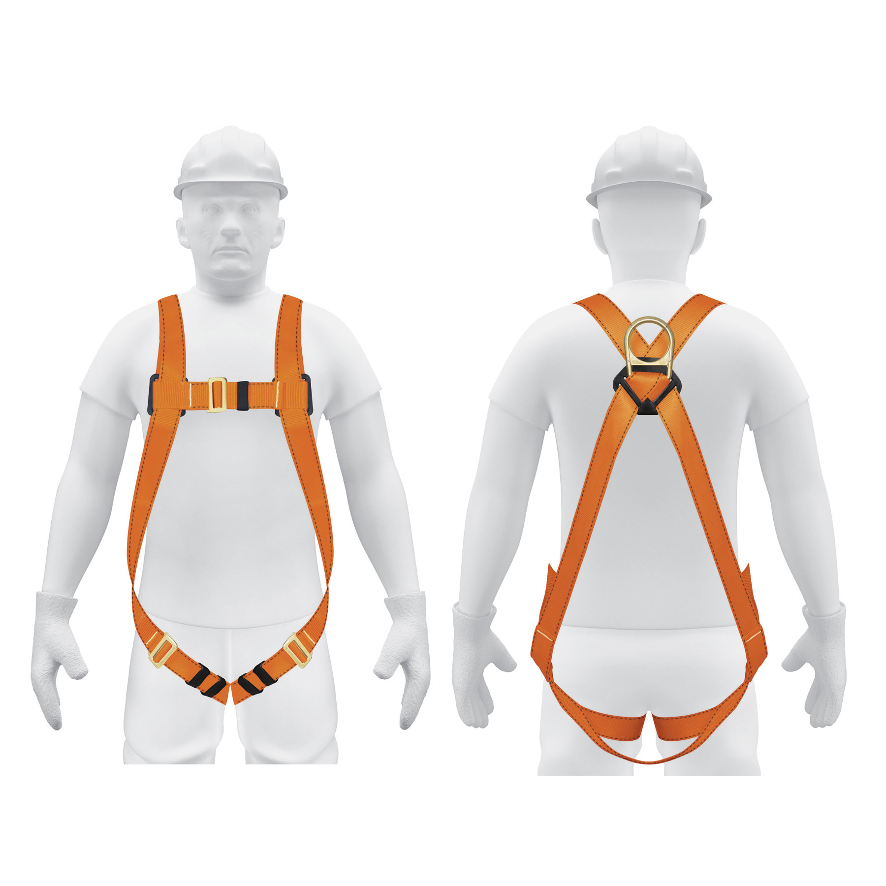 Arnés de cuerpo completo con 1 anillo de seguridad, certificación ANSI - 14432