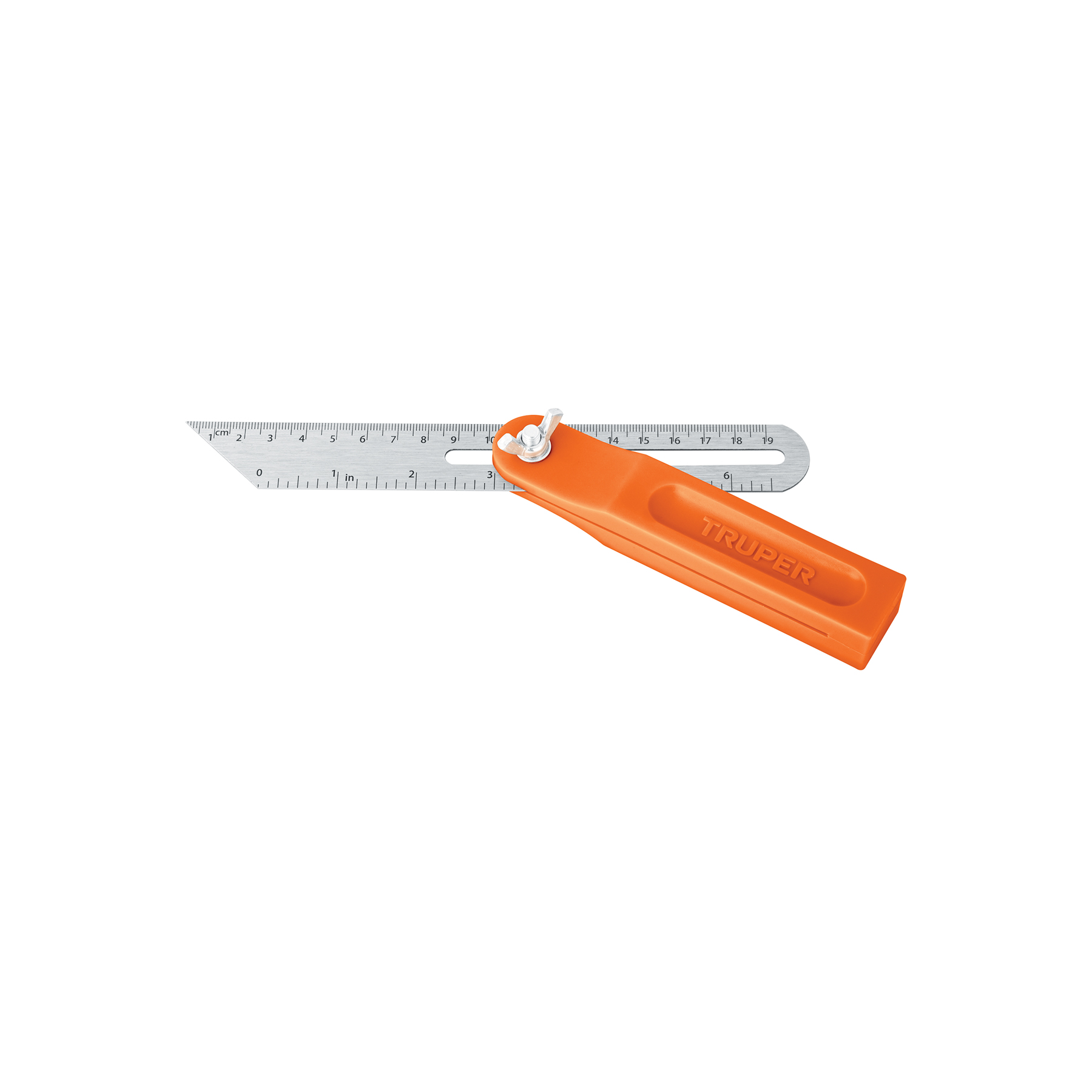 Escuadra falsa de acero inoxidable de 19 cm con mango de ABS - 14382
