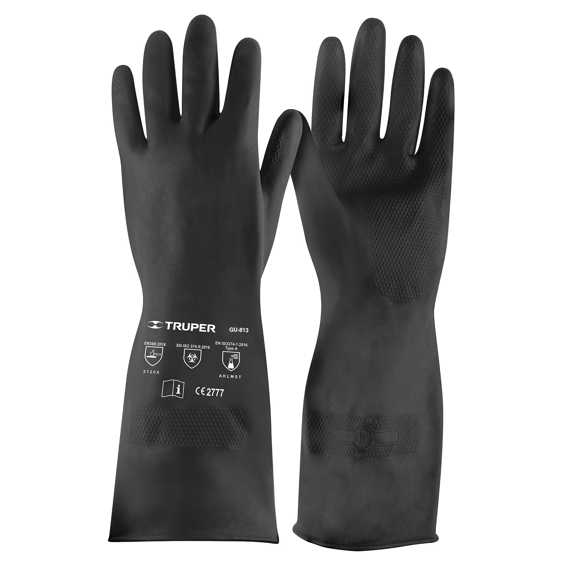 Guantes de neopreno para manejo de químicos, talla G - 14271