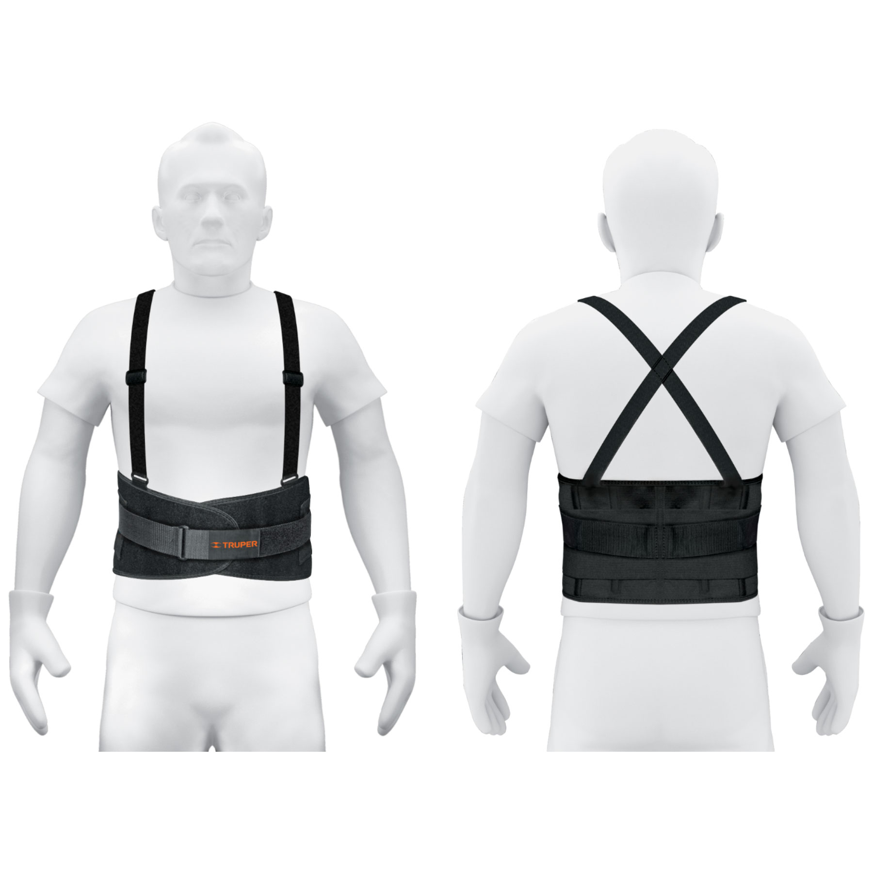 Faja lumbar con tercer cinturón, talla M - 14216