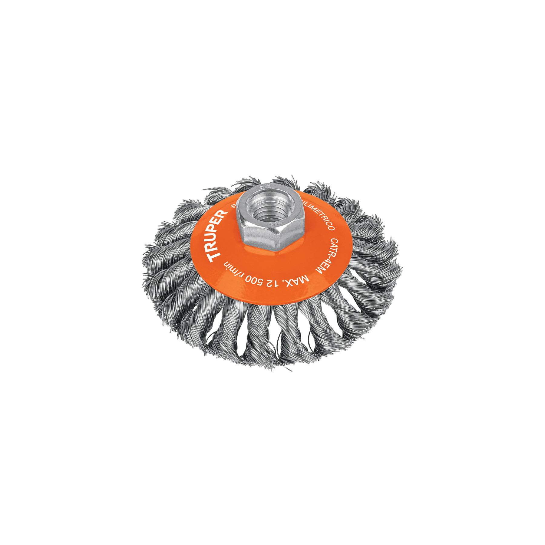 Carda tipo cónico de 4 pulgadas con alambre trenzado y multi-rosca - 14188