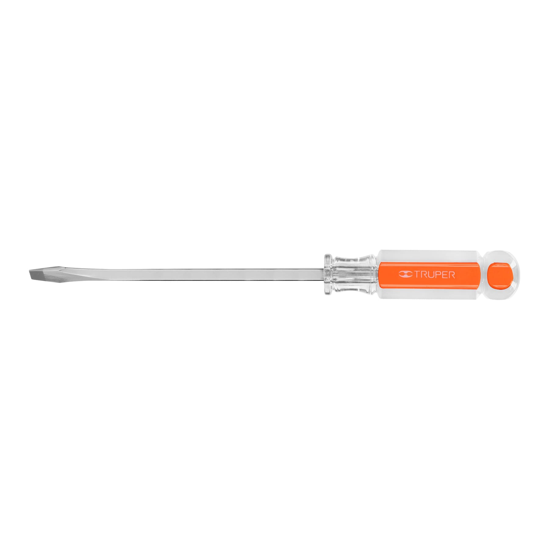 Desarmador plano de 1/4 x 6 pulgadas con mango de acetato y barra cuadrada - 14095