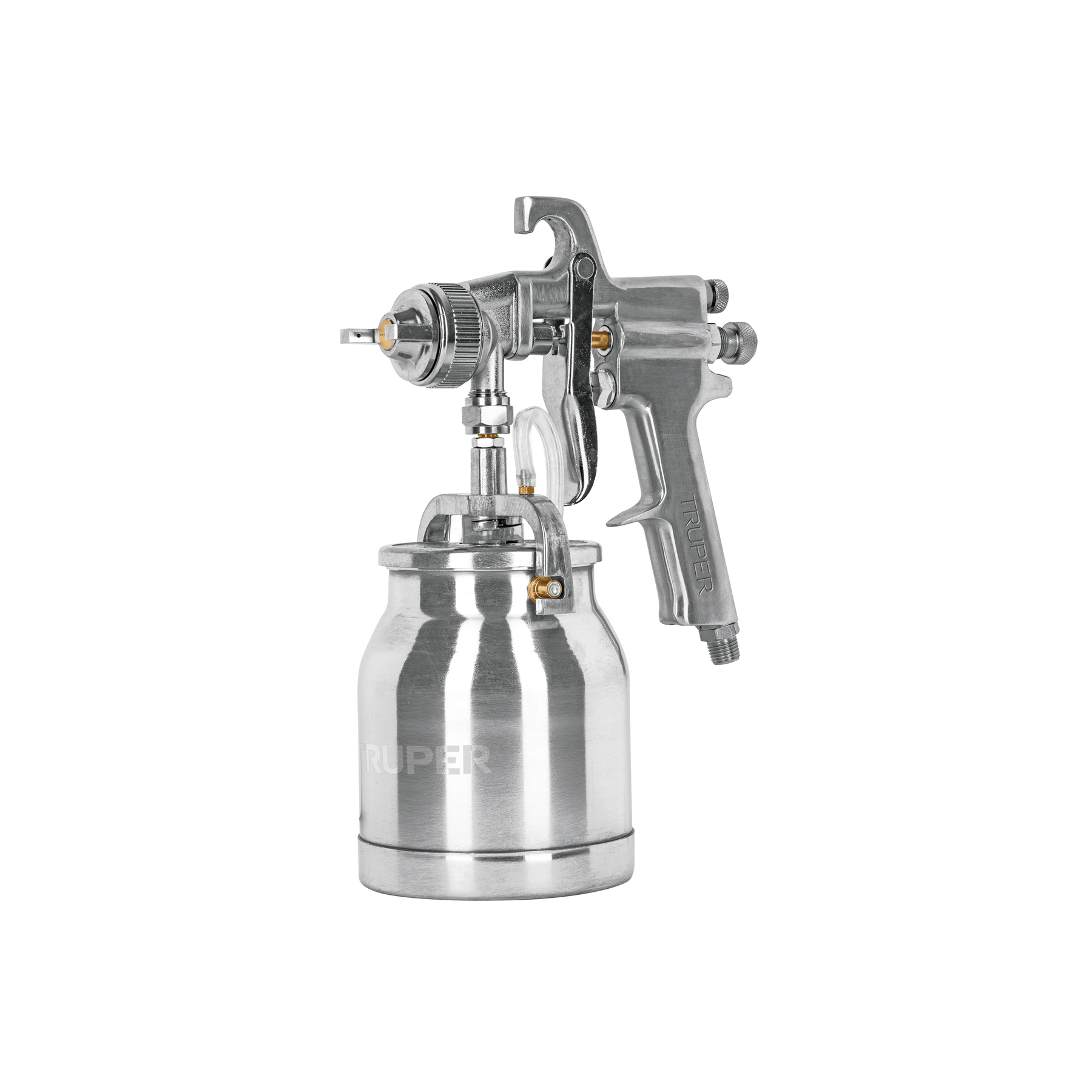 Pistola para pintar de succión HVHP con vaso de aluminio, boquilla 1.8mm - 14087