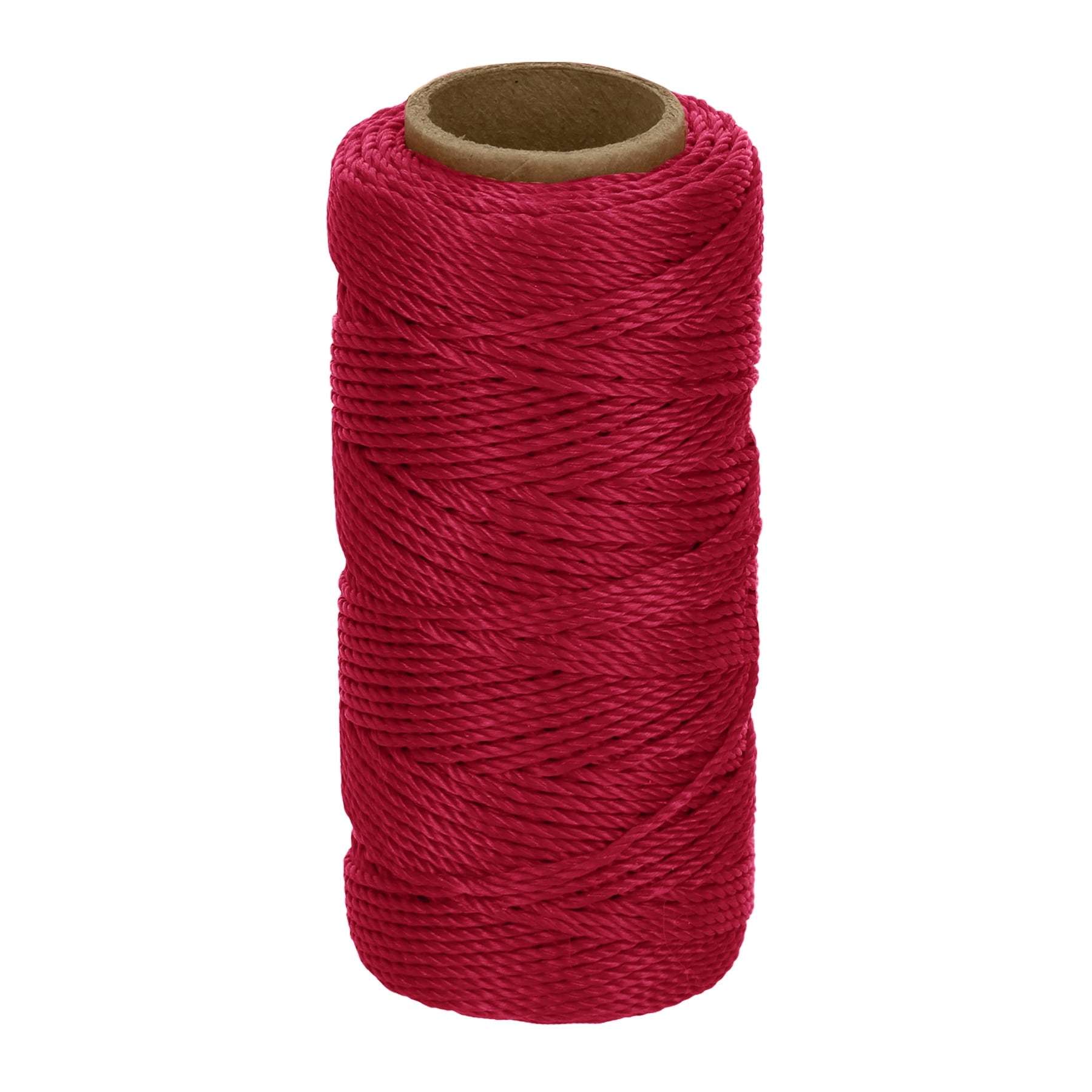 Carrete con 65 metros de hilo para albañil color rojo - 14046