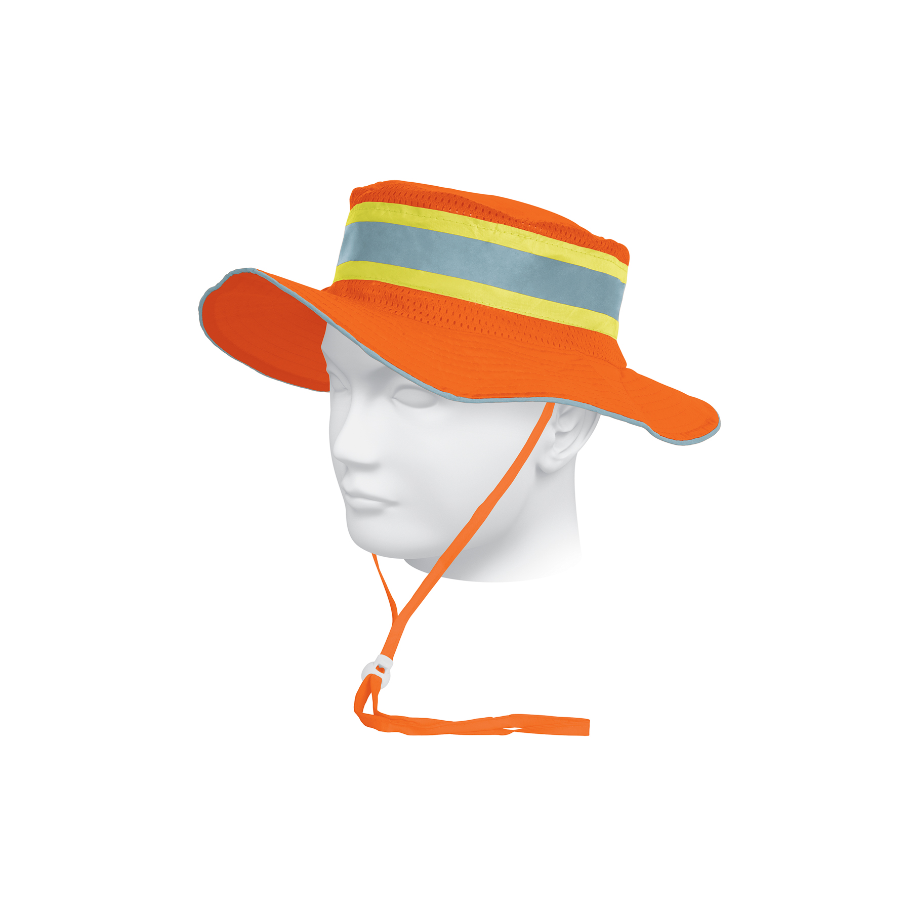 Sombrero de seguridad naranja de alta visibilidad con reflejante - 14009