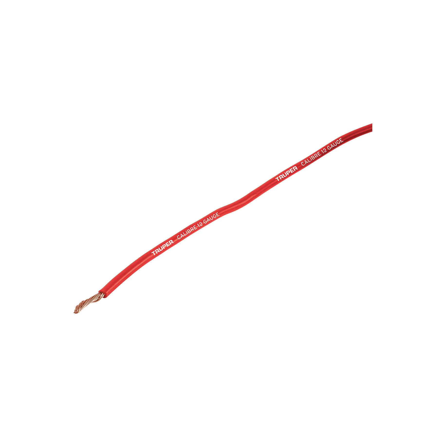 Carrete de cable primario rojo calibre 12, 3.5 metros - 101114