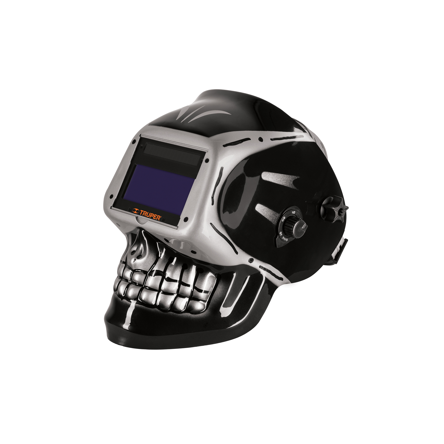 Careta electrónica para soldar con panel digital, calavera, ajuste 9-13 - 101111