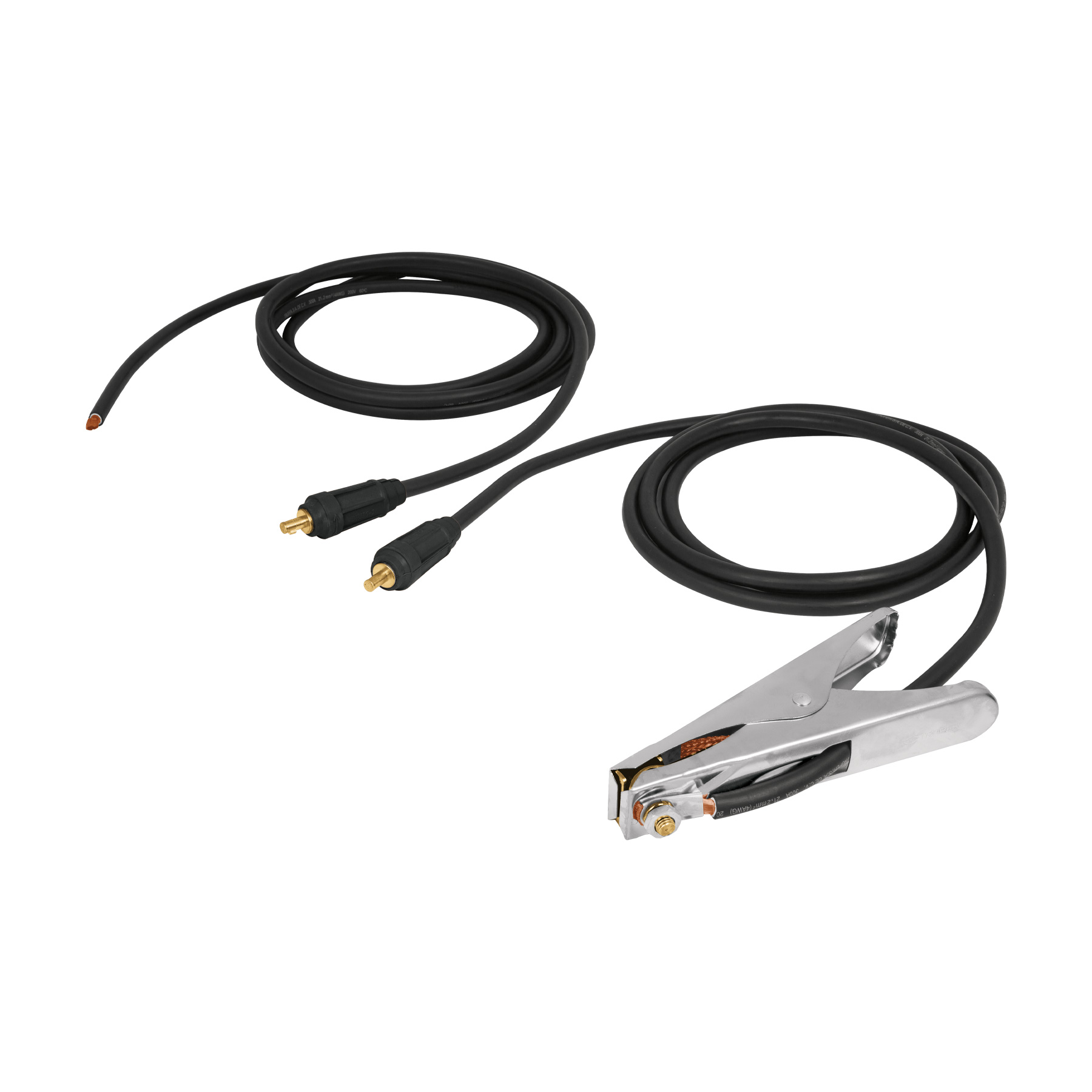 Cables con pinza de tierra de 300A sin pinza eléctrica con conector de 1/2 pulgada - 100288