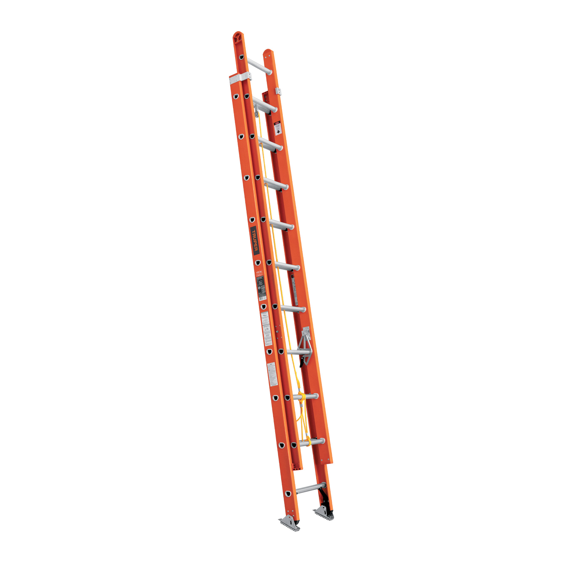 Escalera de extensión tipo II de fibra de vidrio, 20 peldaños - 100228