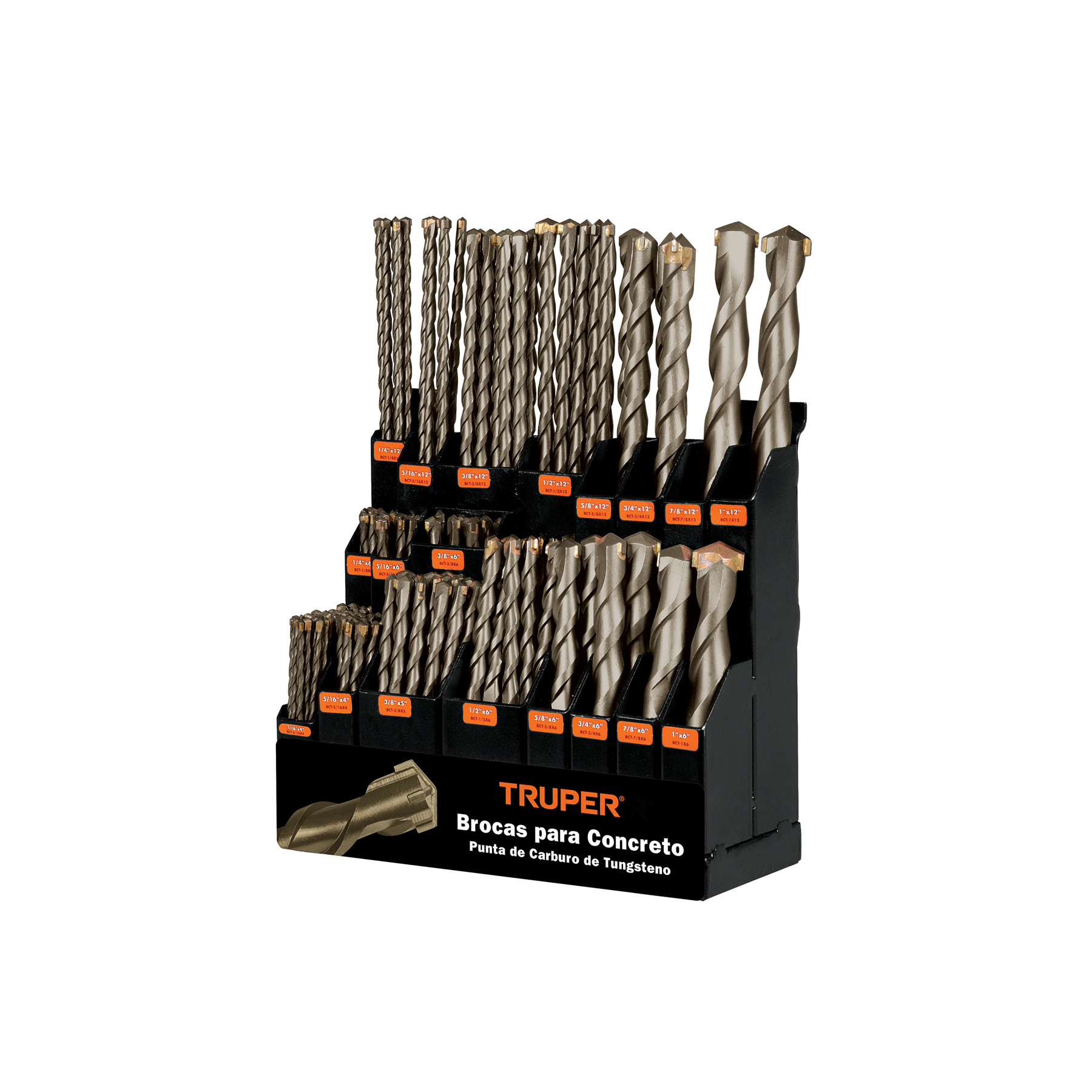 Exhibidor despachador con brocas para concreto - 50352