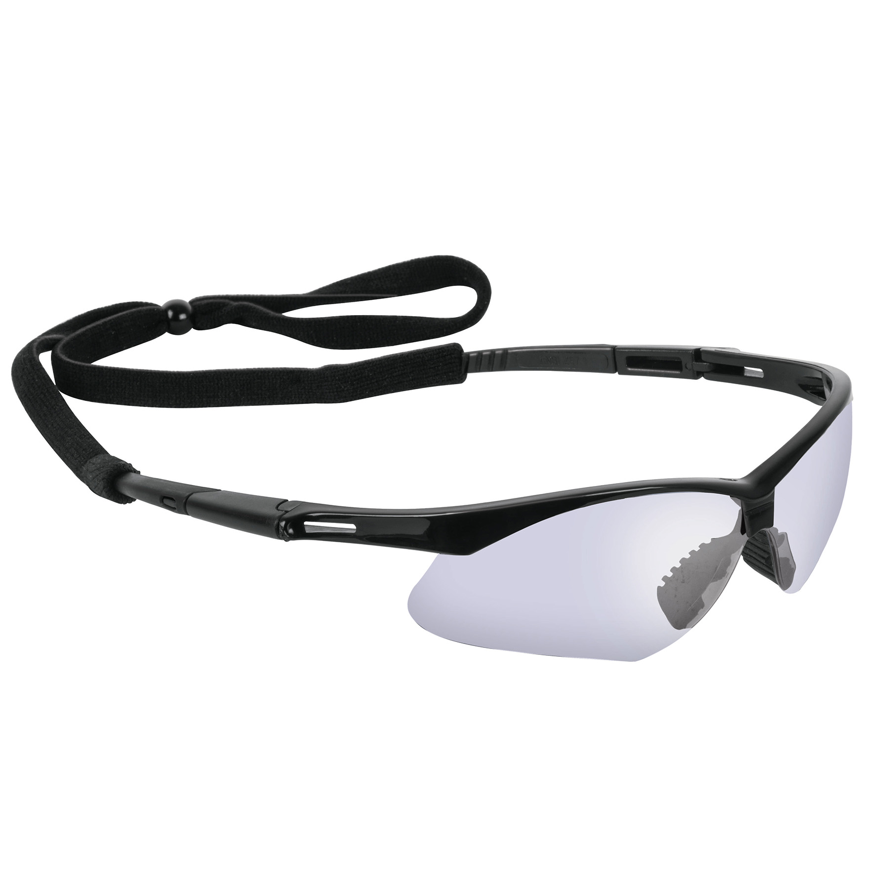 Lentes de seguridad con espejo azul y cordón ajustable - 15184