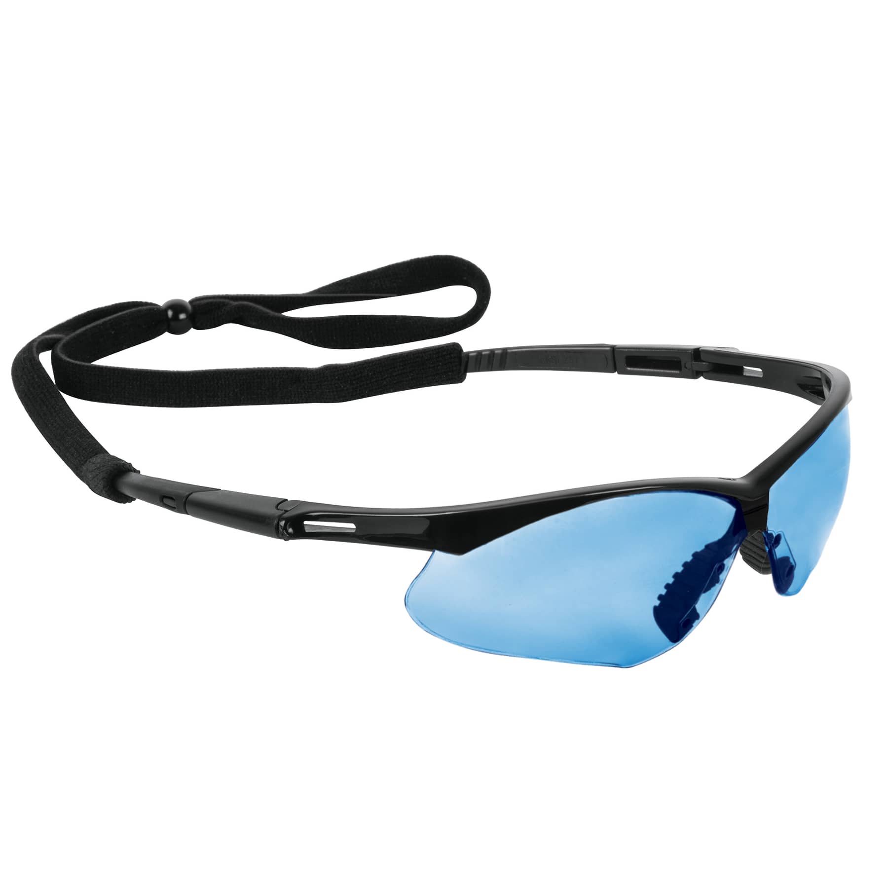 Lentes de seguridad azules antiempaño con cordón ajustable - 15176