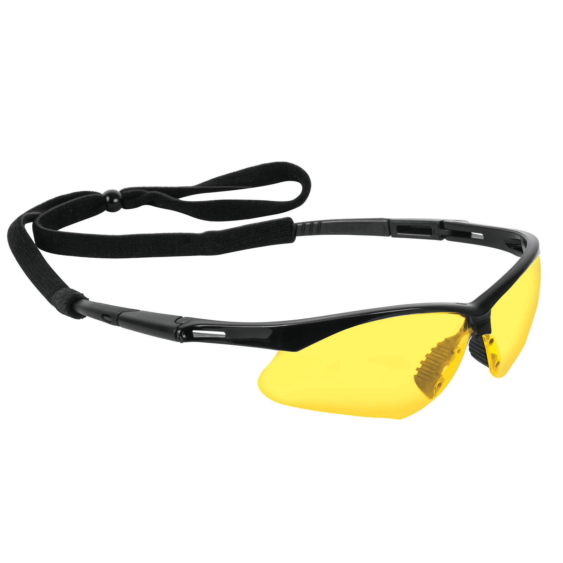 Lentes de seguridad color ámbar antiempañantes con cordón ajustable - 15174