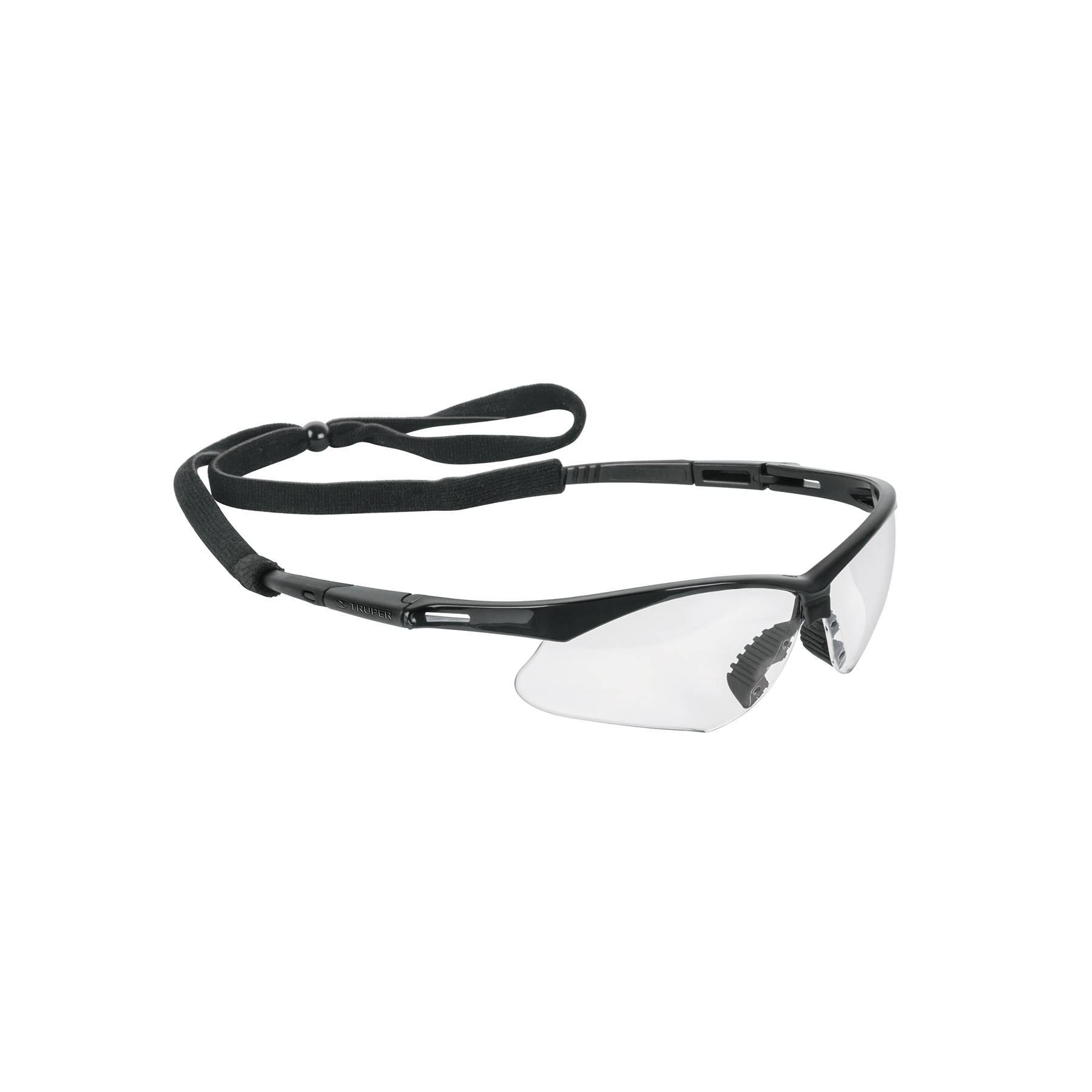 Lentes de seguridad claros antiempañantes con cordón ajustable, Sport - 15170