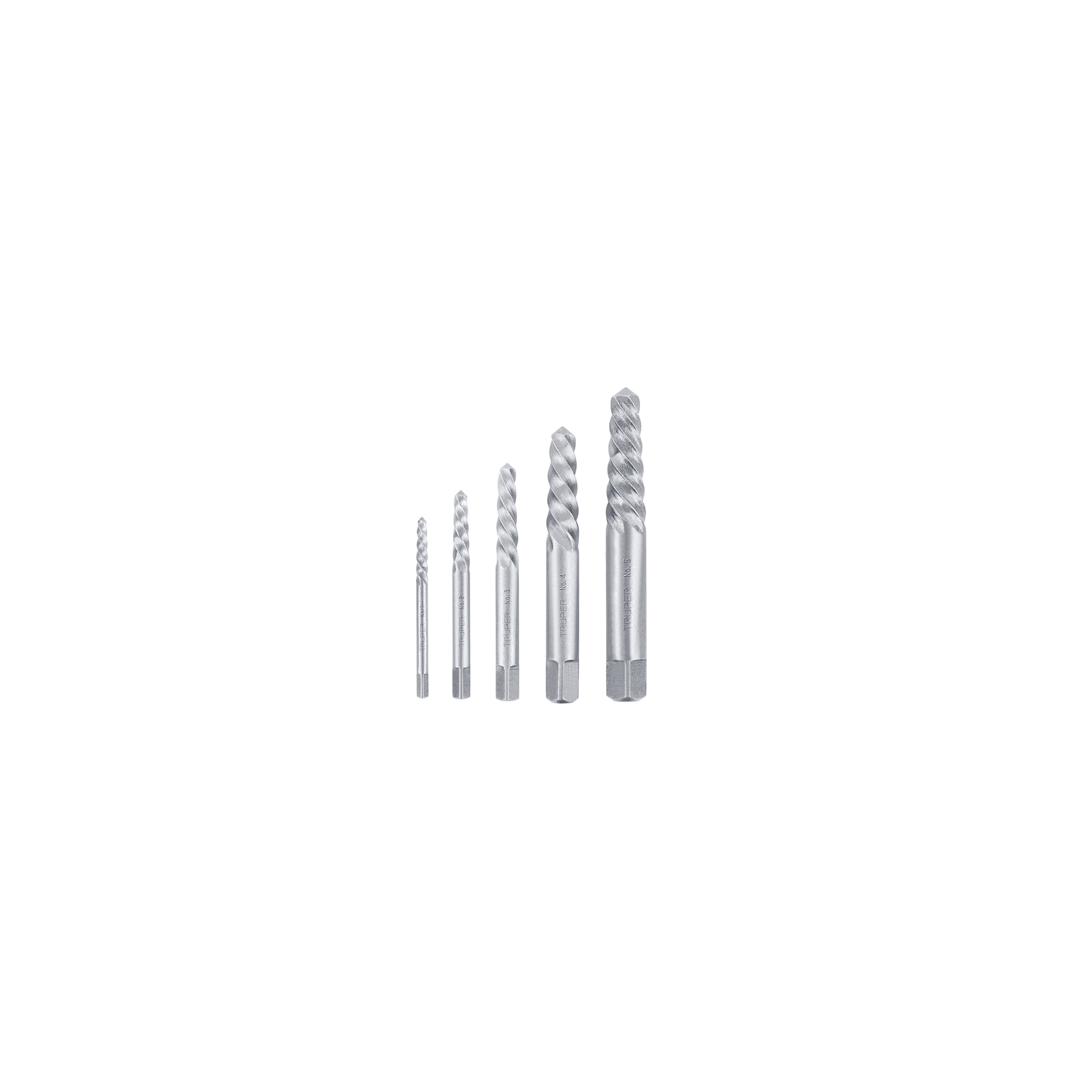 Juego de 5 extractores de tornillos - 14512