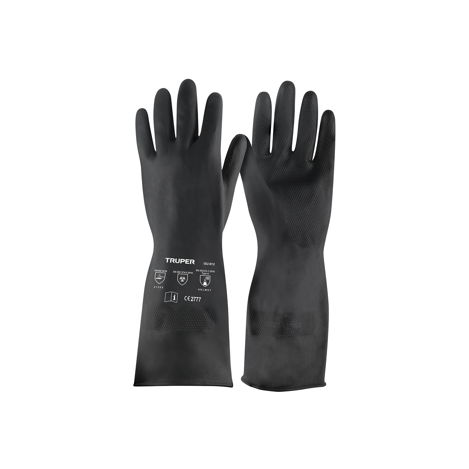 Guantes de neopreno para manejo de químicos, talla mediana - 14270