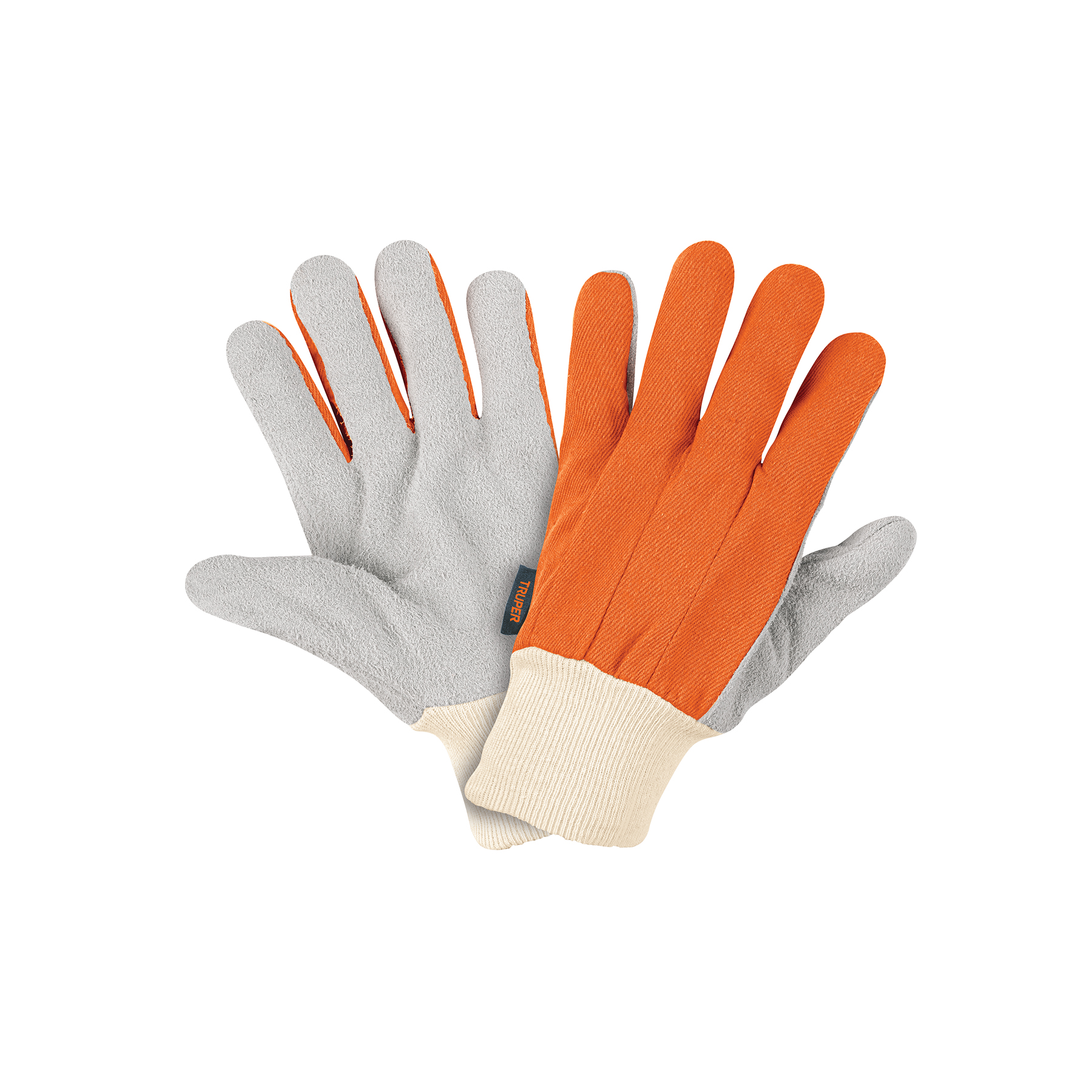 Guantes de carnaza y loneta para uso ligero, unitalla - 14244