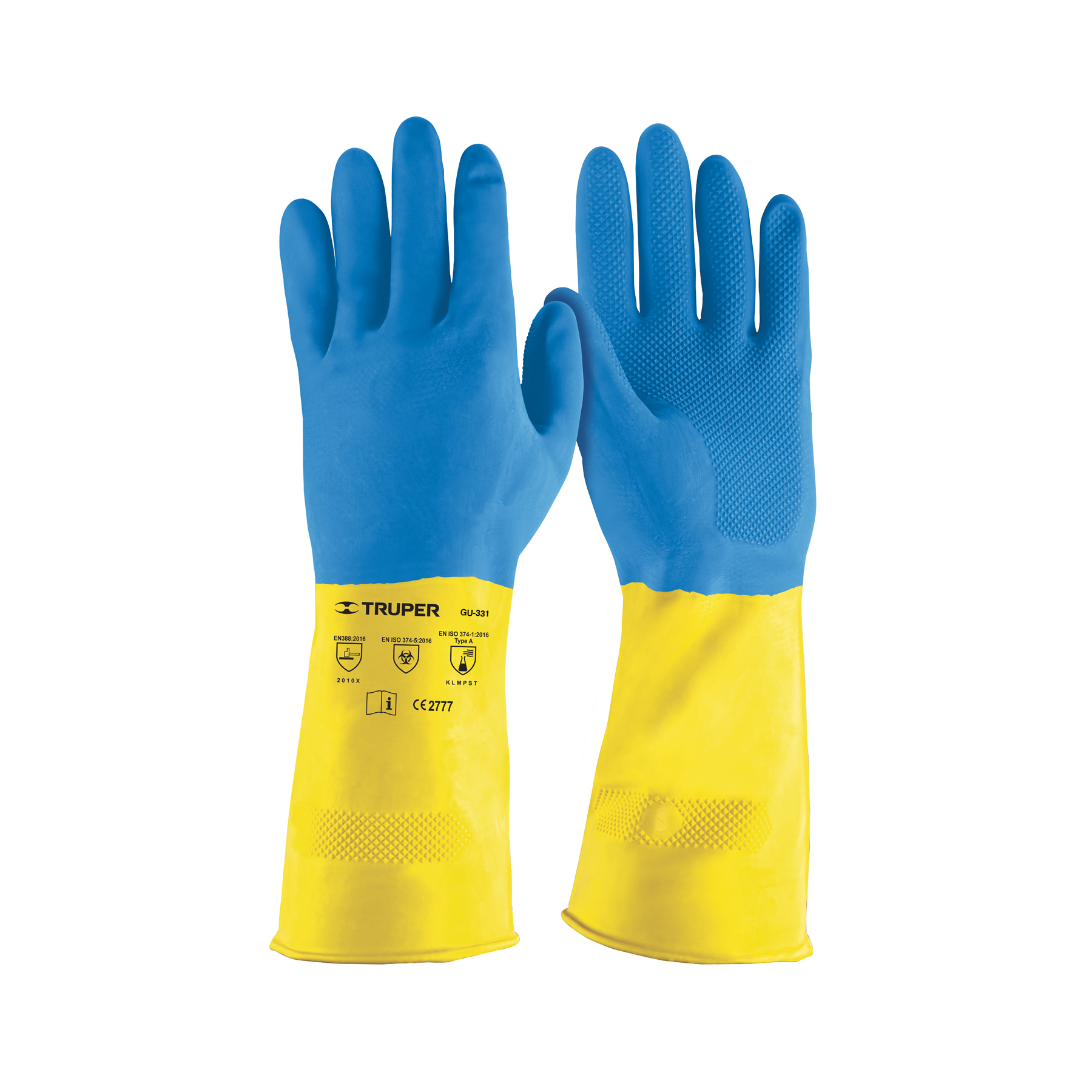Guantes de látex reforzados para limpieza, CH - 13297
