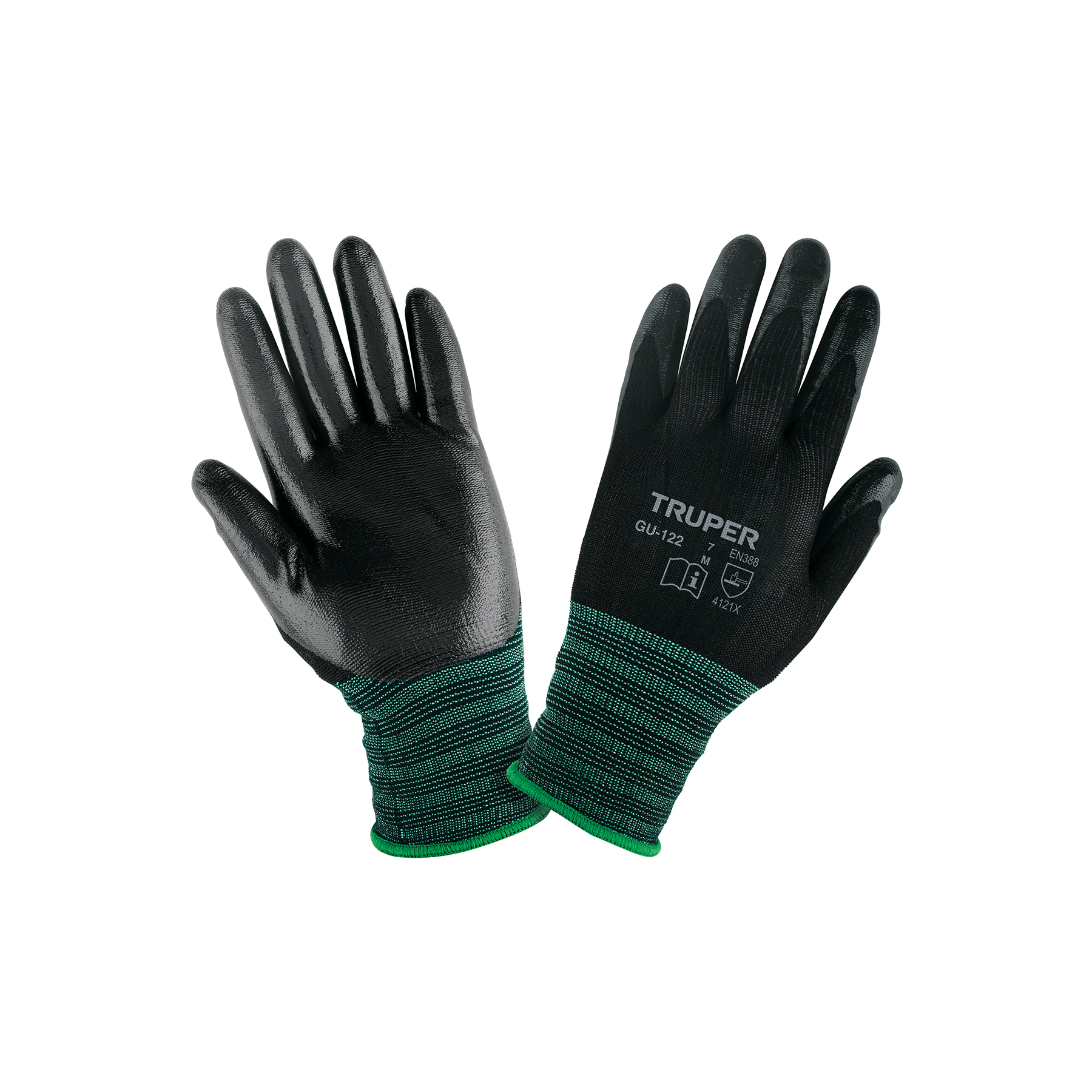 Guantes de nylon recubiertos de nitrilo, talla M - 13294