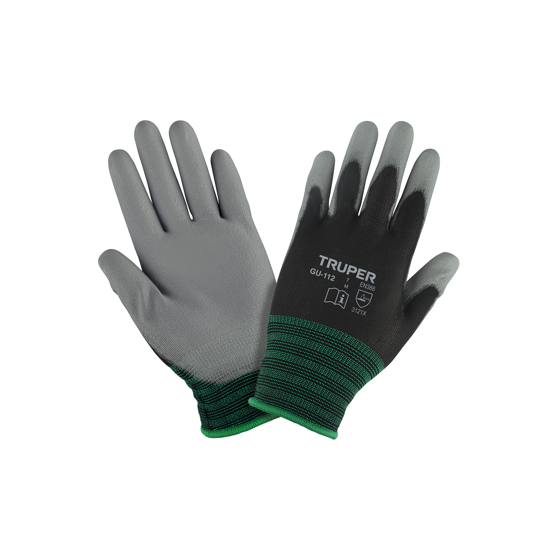 Guantes de nylon recubiertos de poliuretano, talla M - 13291