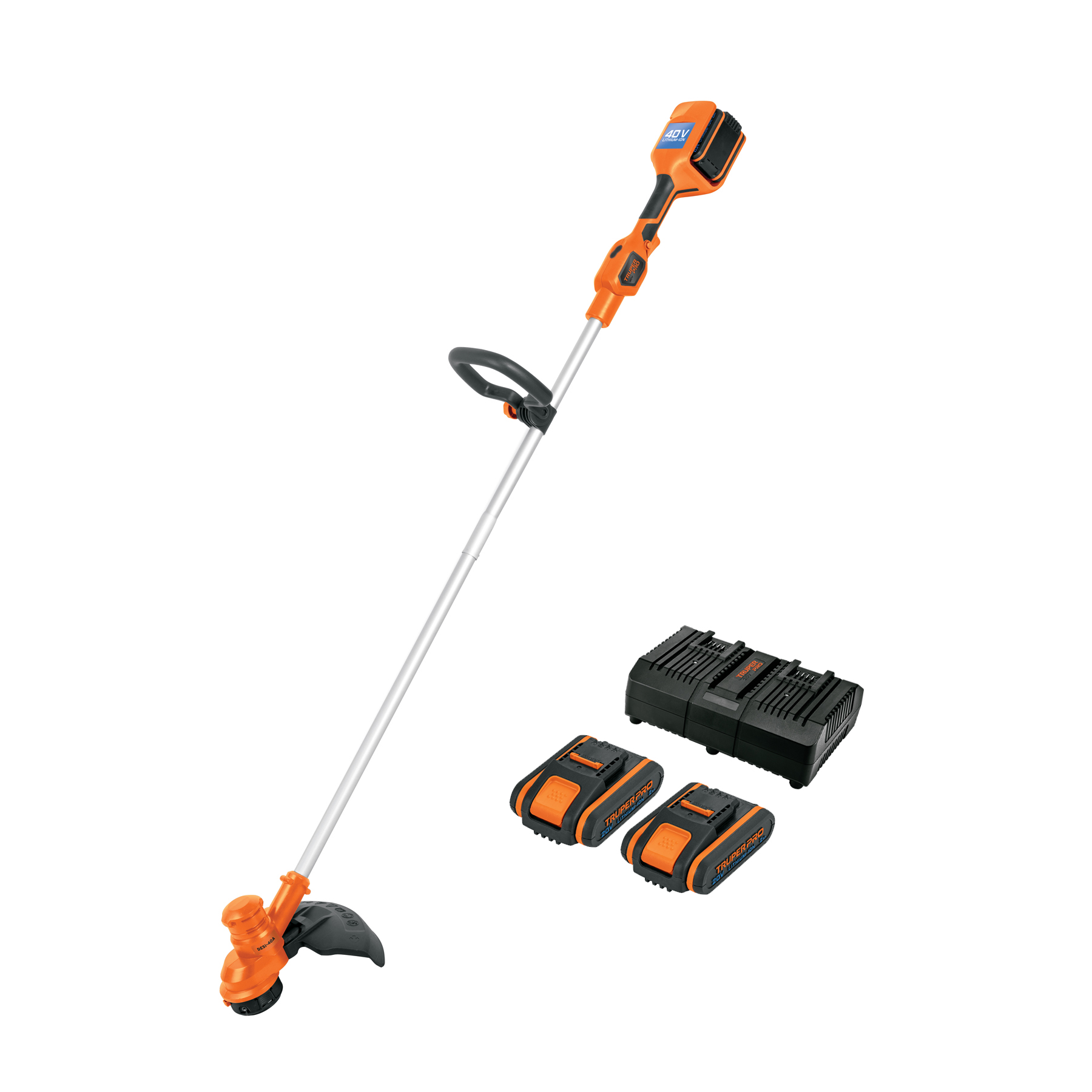 Desbrozadora inalámbrica 40V con 2 baterías de 2Ah y cargador dual - 103243