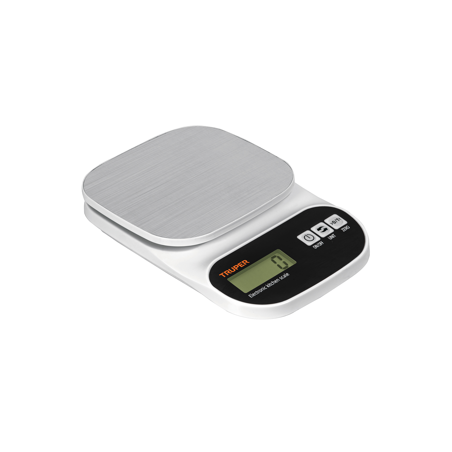 Báscula digital para cocina con plato de acero inoxidable, capacidad de 5 kg - 103116