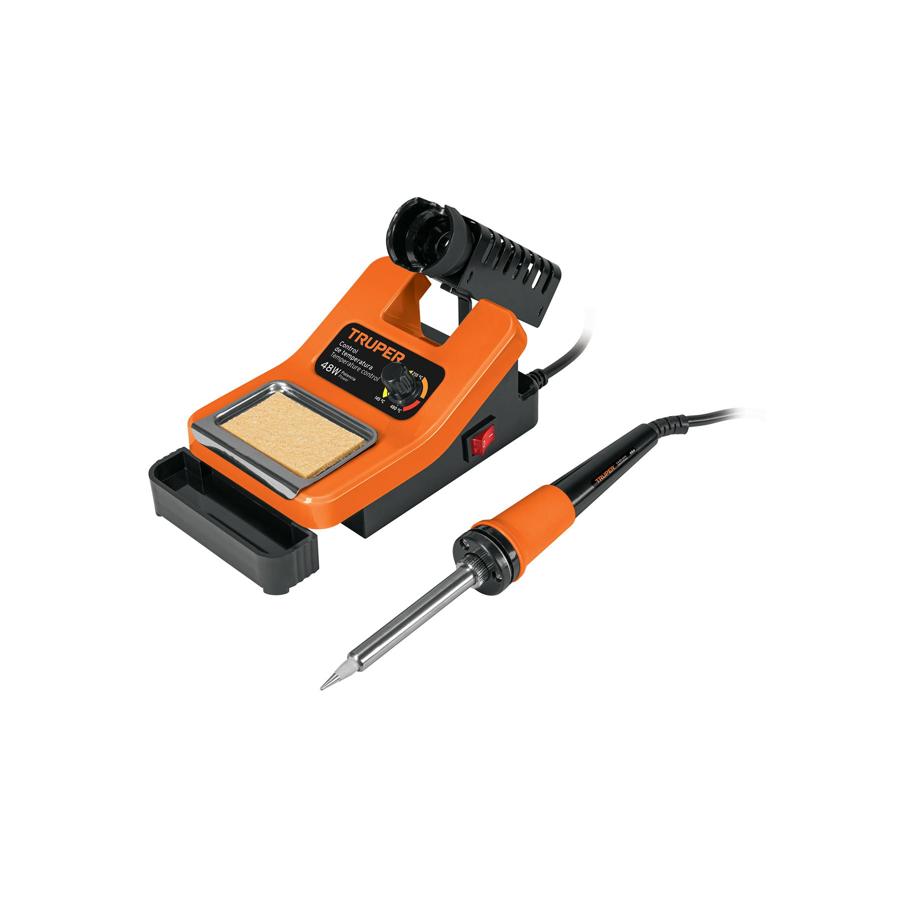Cautín profesional de 48 W con estación para electrónica - 101398