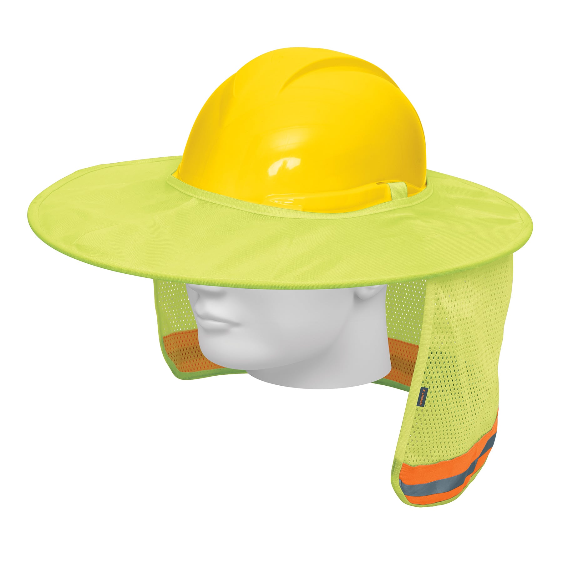 Protector solar plegable para casco, verde con reflejante - 100354