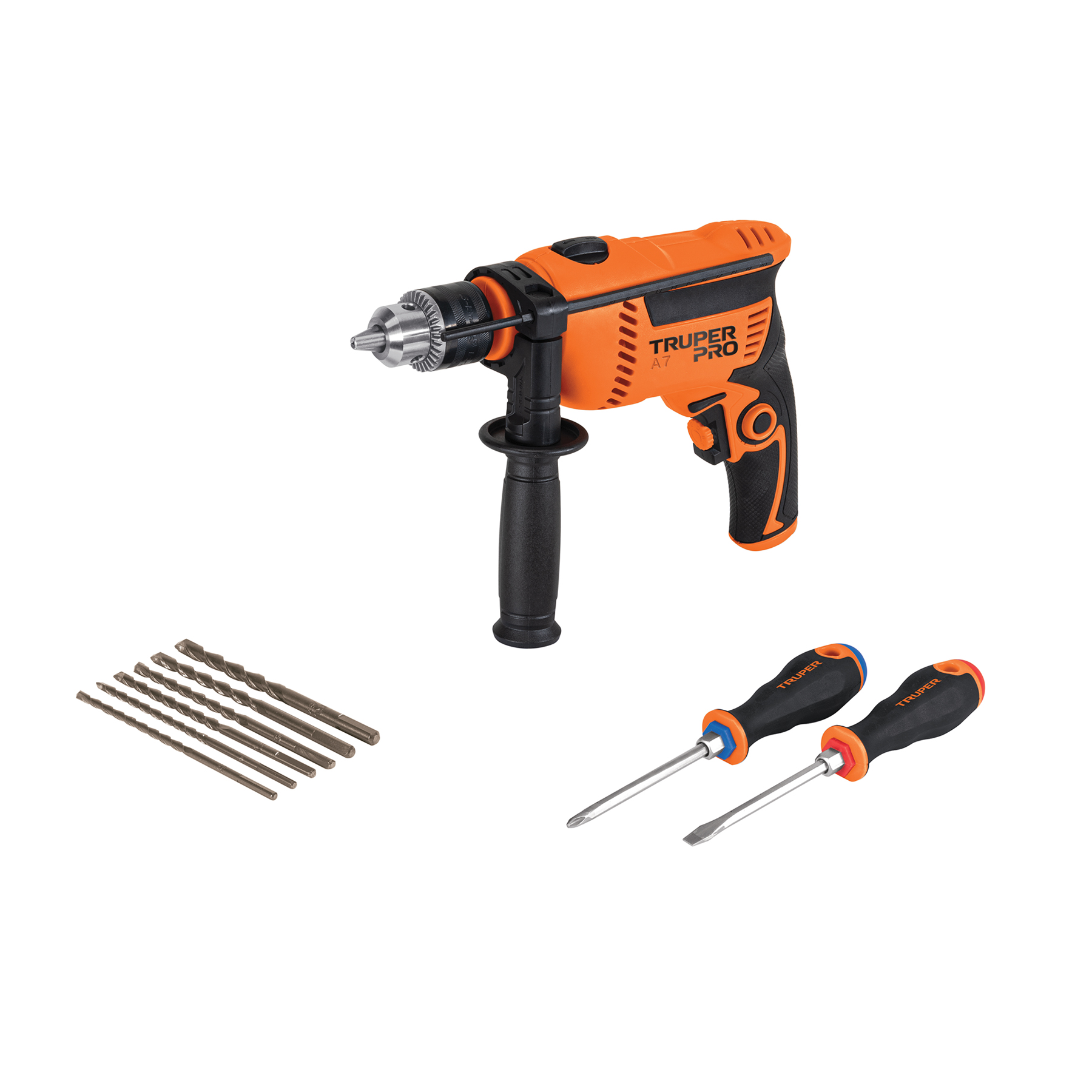 Combo rotomartillo 1/2' 650W con 6 brocas y 2 desarmadores - 100291