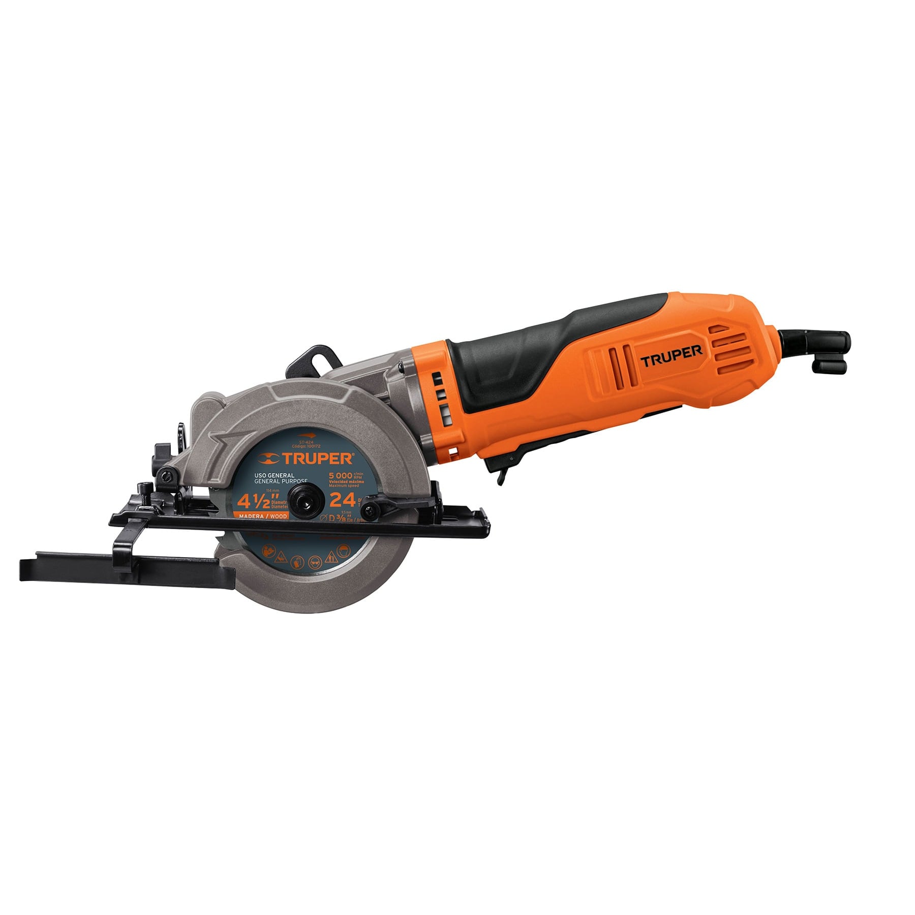 Sierra circular compacta 4-1/2 pulgadas, 750W, Truper Pro - 100123
