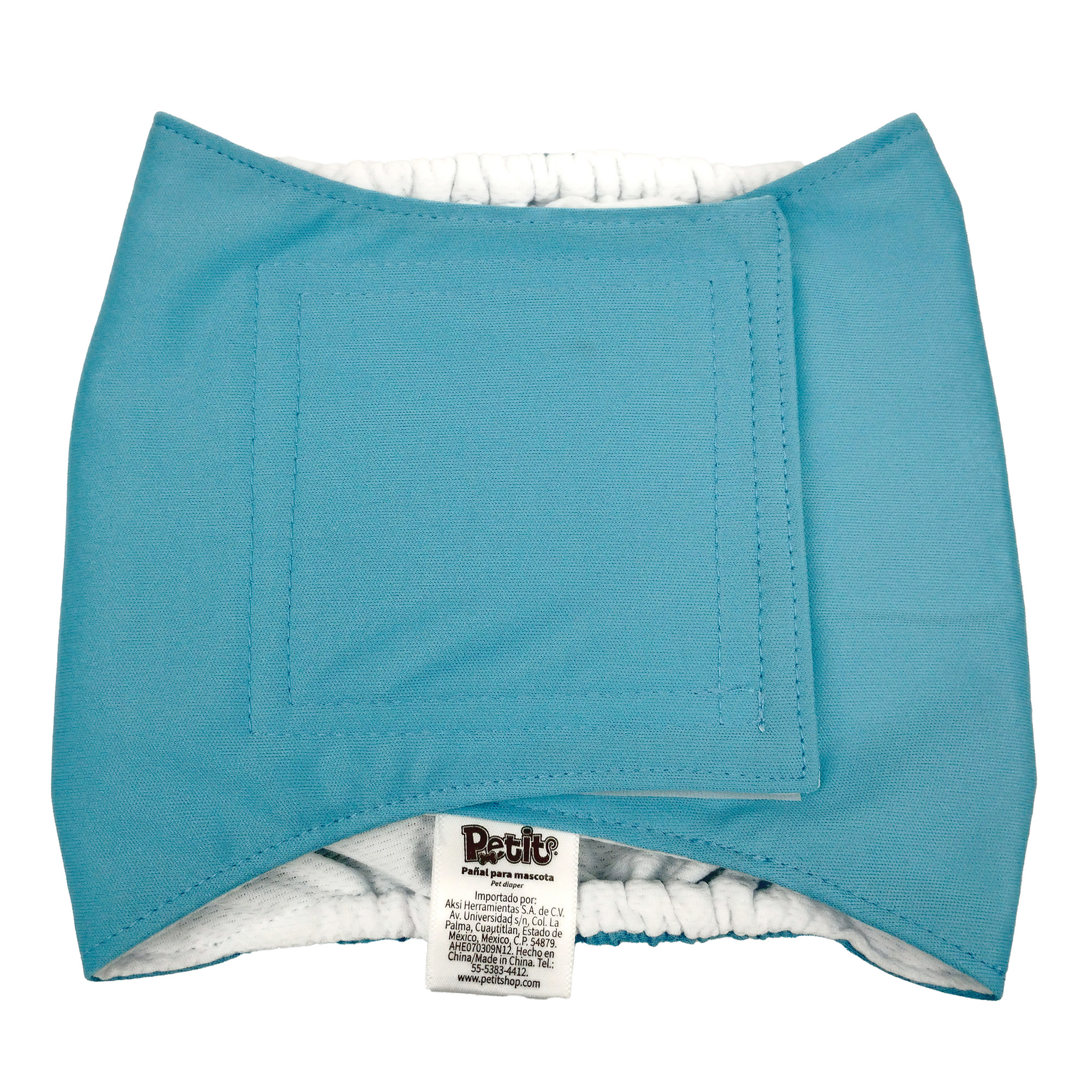 Pañal para perros macho, talla grande (L), color azul - 666801