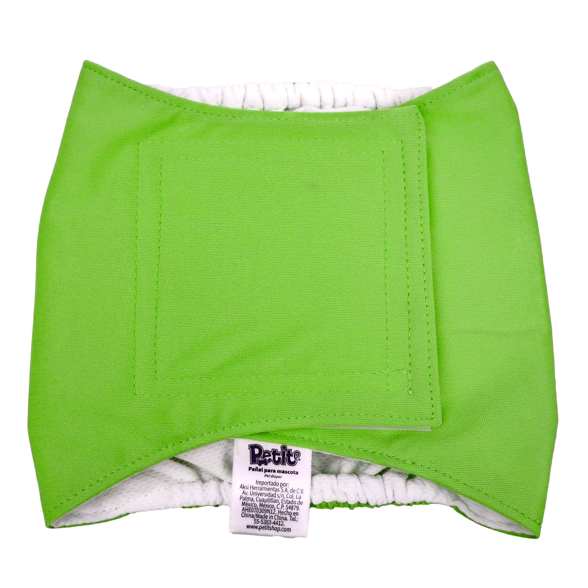 Pañal para mascotas macho talla XS color verde - 666502