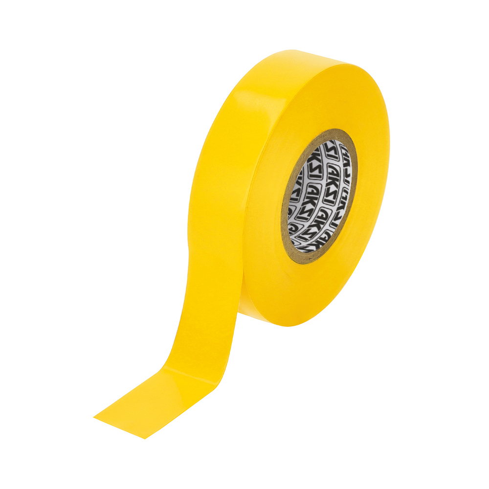 Cinta aislante amarilla de 19 mm x 18 metros - 105107