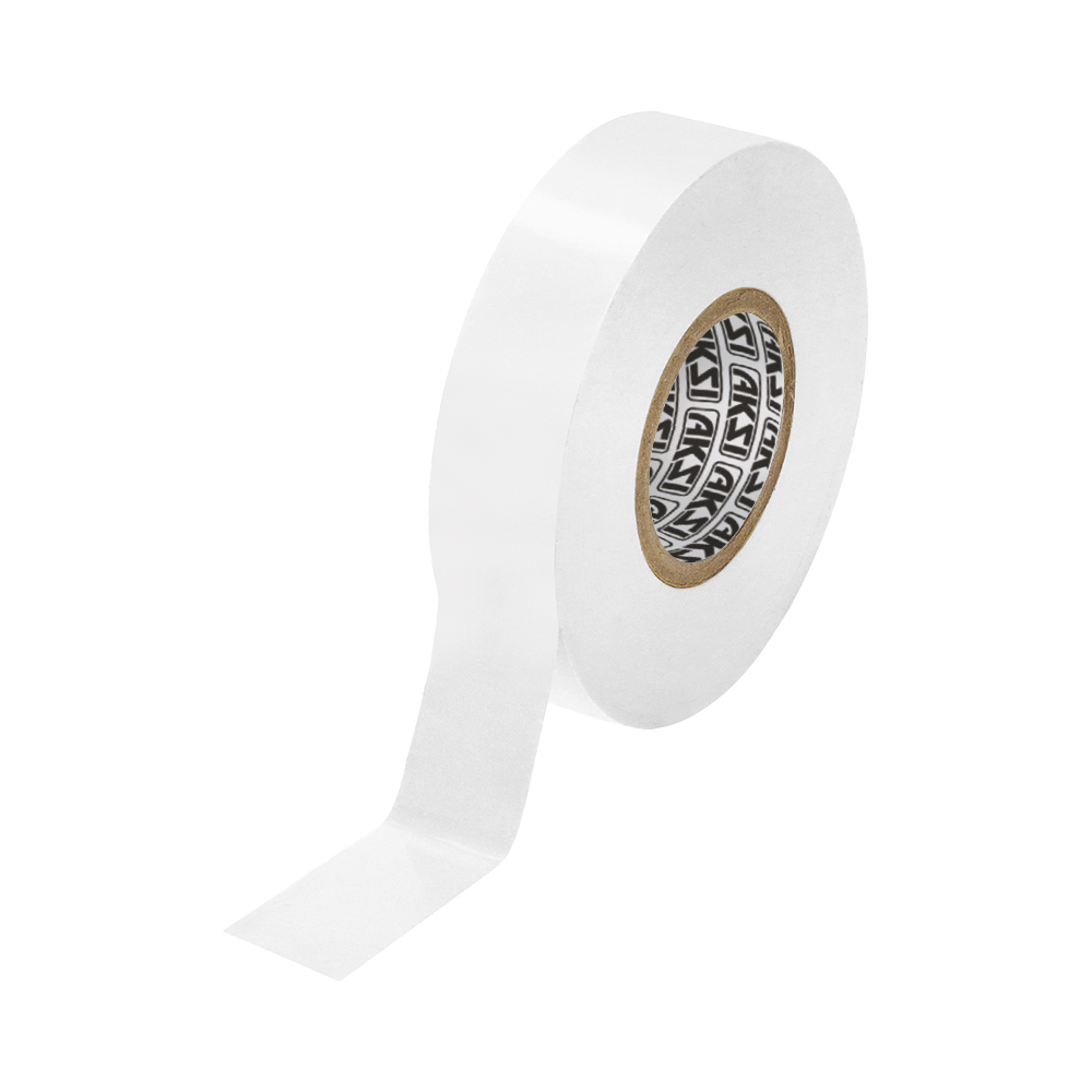 Cinta de aislar blanca de 19 mm x 18 m - 105103