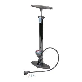 Bomba de aire manual de alto flujo para bicicletas con adaptadores incluidos - 63304
