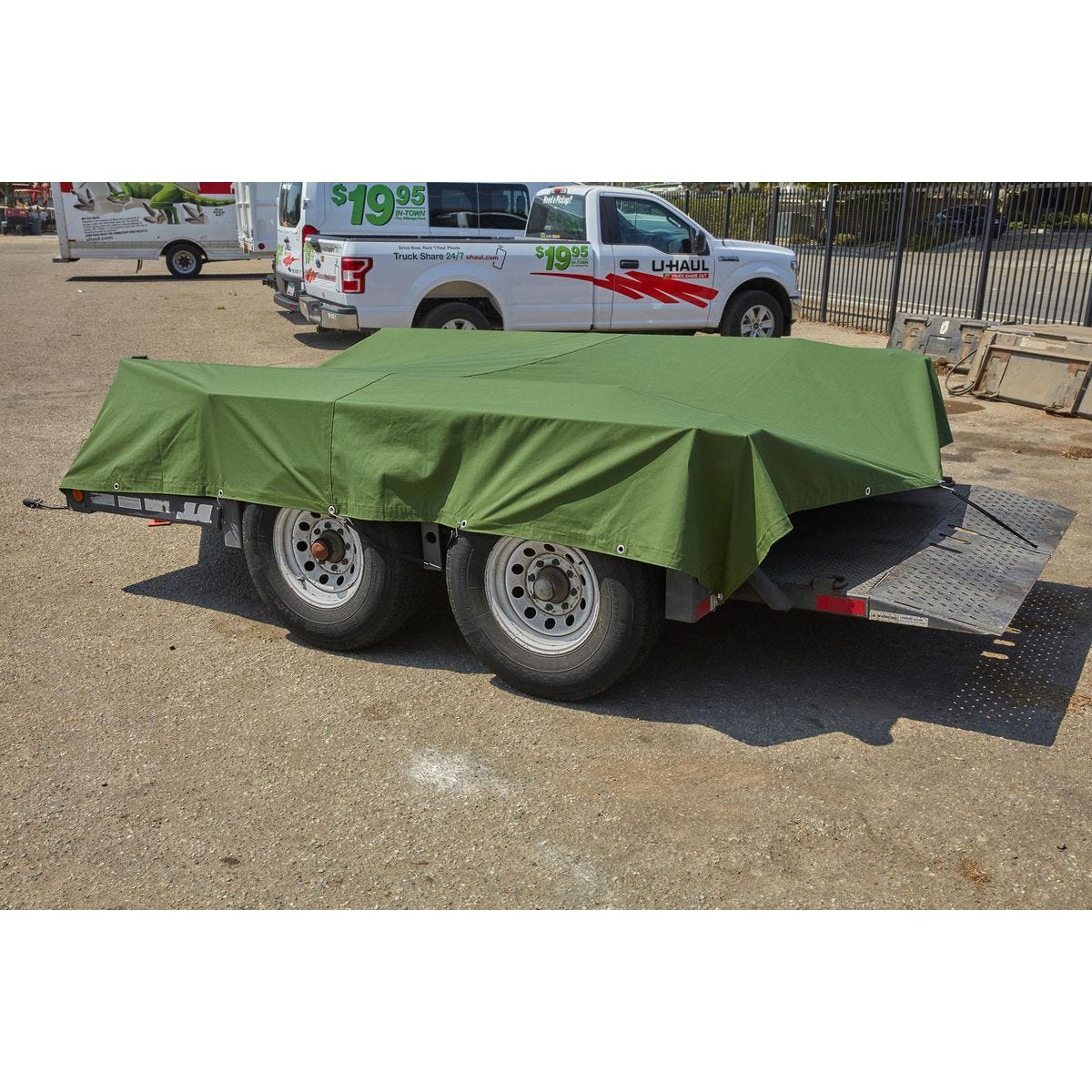 Lona de lona industrial 10x12 pies, resistente al agua y al moho - 59274