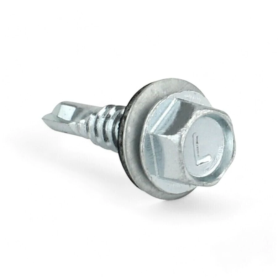 Tornillo hexagonal punta de broca 1/4 x 1 con rondana de neopreno - ST332806