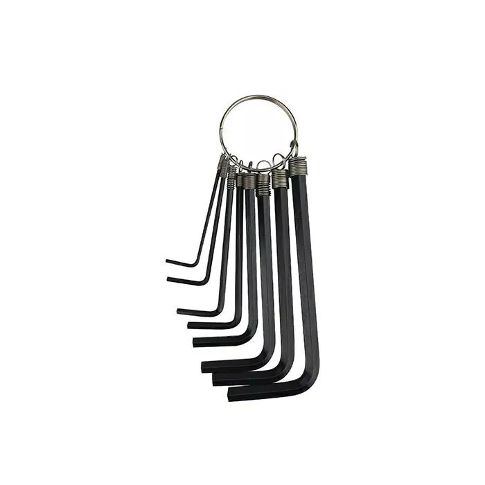 Juego de 8 llaves allen tipo llavero, milimétricas - ST374882