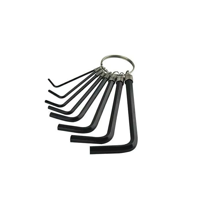 Juego de 8 llaves allen tipo llavero, milimétricas - ST374882