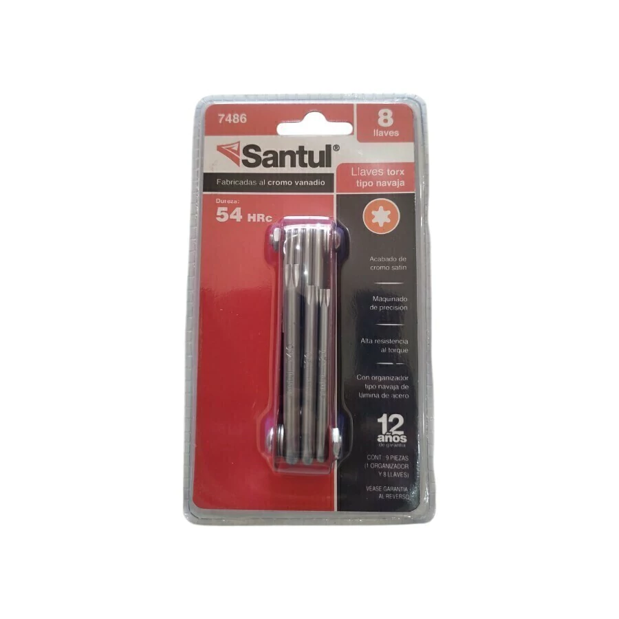 Juego de 8 llaves torx tipo navaja - ST374868
