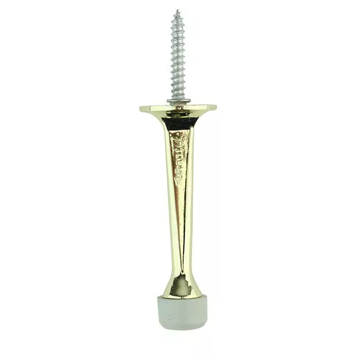 Tope para puerta con goma protectora de latón - ST382306