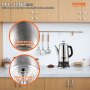 Percolador eléctrico de 12 tazas, acero inoxidable 304 con función mantener caliente y asa resistente al calor