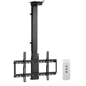 Soporte de techo motorizado para TV de 32 a 55 pulgadas, ajustable eléctrico, capacidad 120 lbs